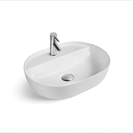 Раковина накладная (50х38) Vincea VBS-121 белый