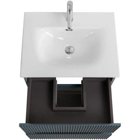 Тумба под раковину 60 BelBagno Uno UNO-600-2C-SO-AO голубой матовый, без раковины