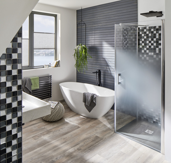 Смеситель для ванны напольный Hansgrohe Metropol 32532670 черный матовый