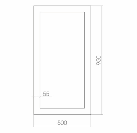 Зеркало (50х95) Silver Mirrors  Севилья ФР-00000857