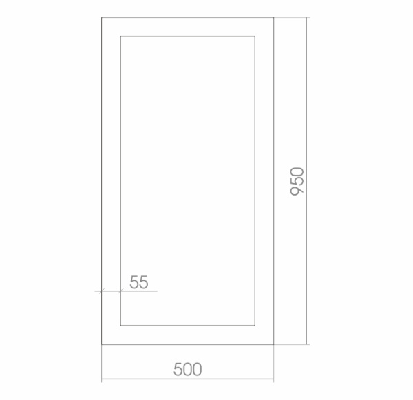 Зеркало (50х95) Silver Mirrors  Севилья ФР-00000857