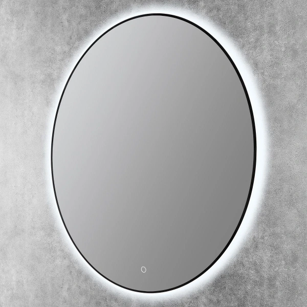 Зеркало с подсветкой Art&Max Sanremo AM-San-700-DS-F-Nero сенсорным выключателем