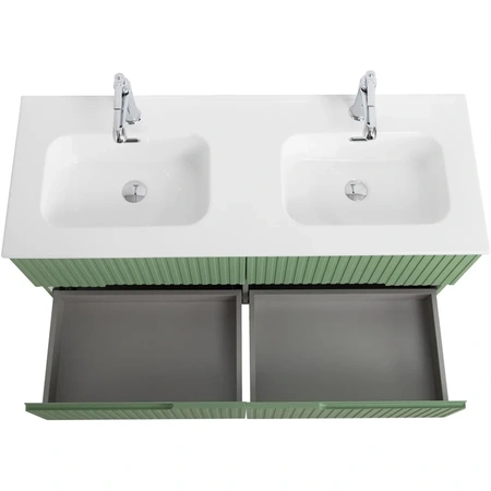 Тумба под раковину Cezares DUET-N-1200-4C-SO-2-PS-P Фисташковый софт