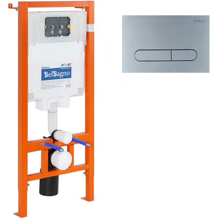 Комплект унитаза с инсталляцией BelBagno BB340CHR/BB2020SC/BB002-80/BB006-PR-CHROME.M