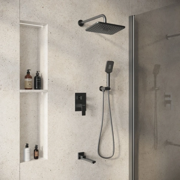 Душевая система скрытого монтажа Grossman Classic 501.K35.04.420 графит сатин