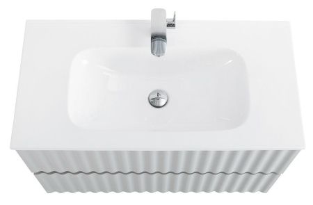 База под раковину Art&Max Еlegant AM-ELEGANT-900-2C-SO-GCM-LED Светло-серый матовый
