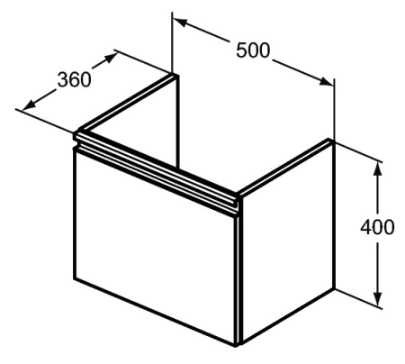 Тумба под раковину Ideal Standard Tesi 50 см T0045PU