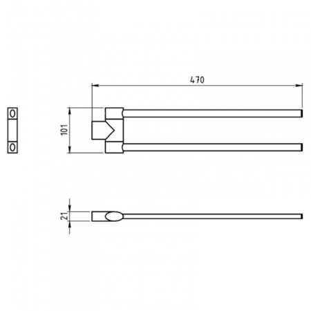 Полотенцедержатель Novaservis Metalia 10 0029.0