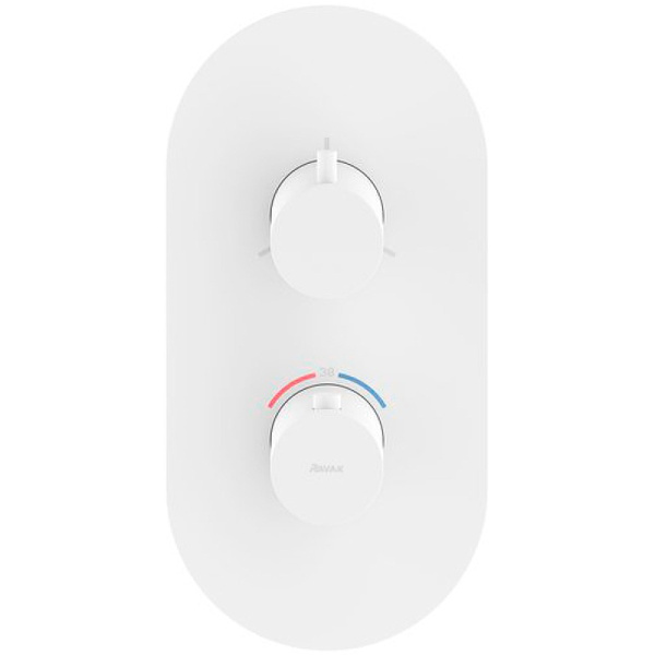 Смеситель для душа с термостатом Ravak Espirit ES 067.10WV.O3 X070252 белый вельвет