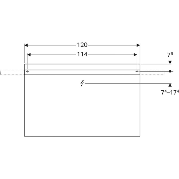Зеркало Geberit iCon 840720000