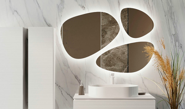 Зеркало Jorno Stone 80 Stn.05/W/JR