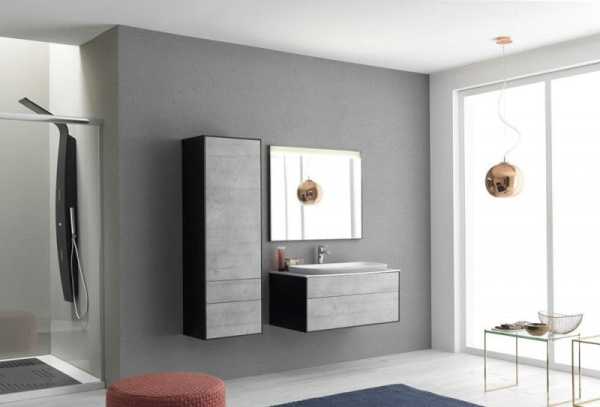 Тумба с раковиной Kolpa-san Gloria OUG 70 BLC BLACK & WHITE