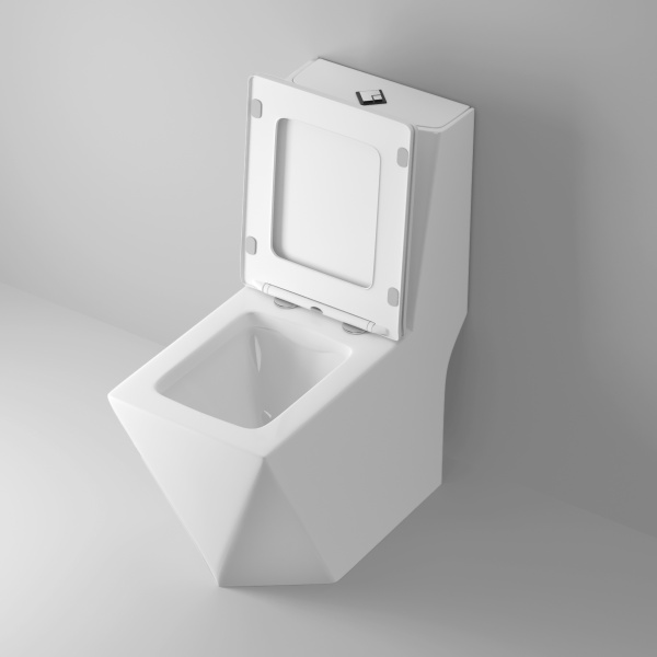 Унитаз напольный безободковый Grossman Cristal GR-4491 с сиденьем микролифт