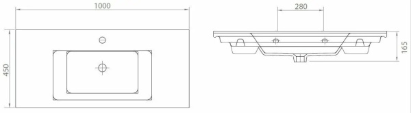 Раковина Brevita Lapino Etna 1100