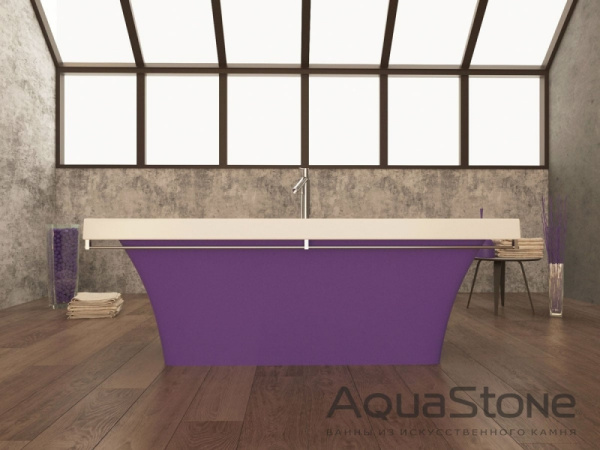 Ванна из искусственного камня на ножках Aqua Stone Мадрид 180