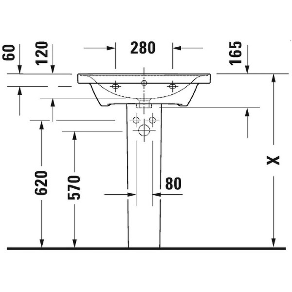 Раковина Duravit D-Neo 65 2367650000