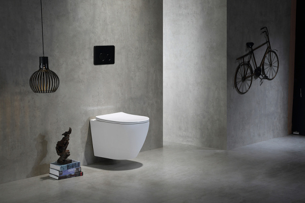 Унитаз подвесной безободковый SantiLine SL-5025 с сиденьем микролифт