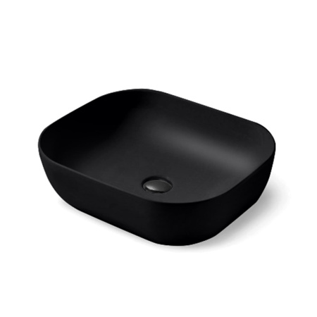 Раковина накладная (50х40) Vincea VBS-101MB матовый черный,