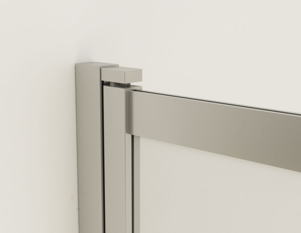 Душевая шторка на ванну VSB-1E100CLB  (100х145) матовый черный, стекло прозрачное