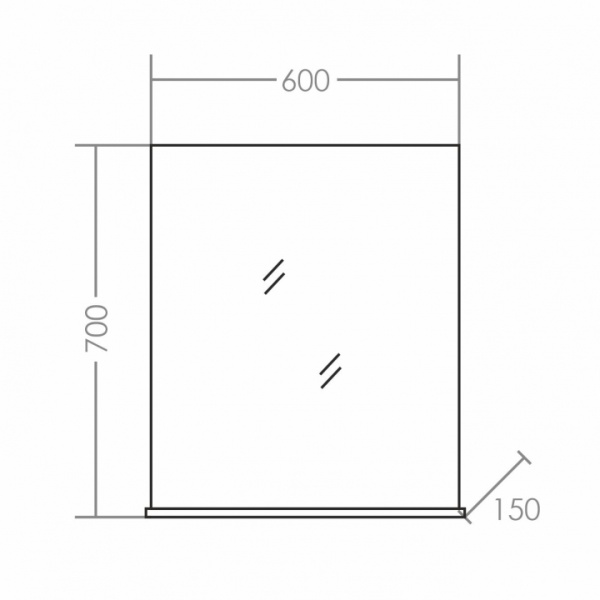 Зеркало (60х68)  СаНта Сити 60 101201