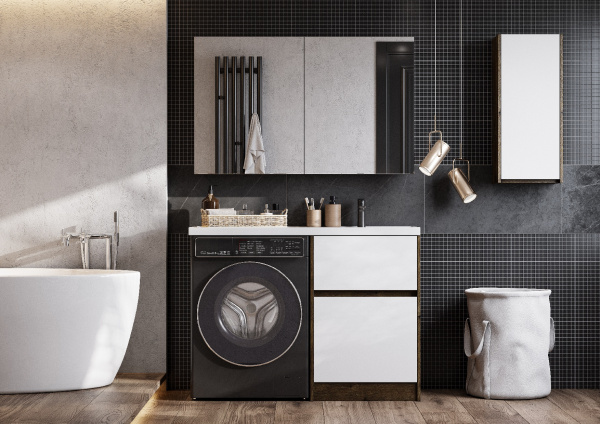 Тумба под раковину над стиральной машиной Aquaton Лондри 60 1A2669K2LHDR0