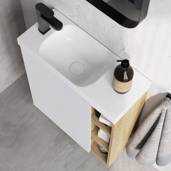 Тумба Aqwella Alba (60 см) ALB0106LDD+ALB0706WM