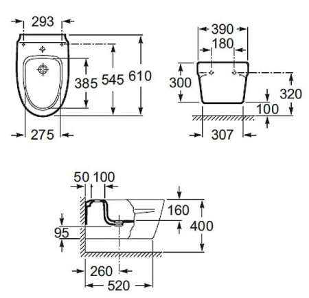 Крышка для биде Roca 806380004