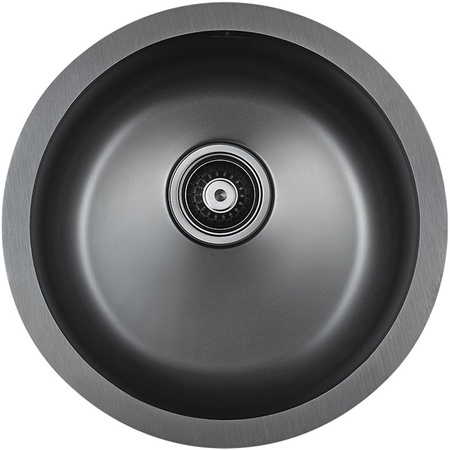 Кухонная мойка Paulmark  Werra PM404646-GM вороненая сталь