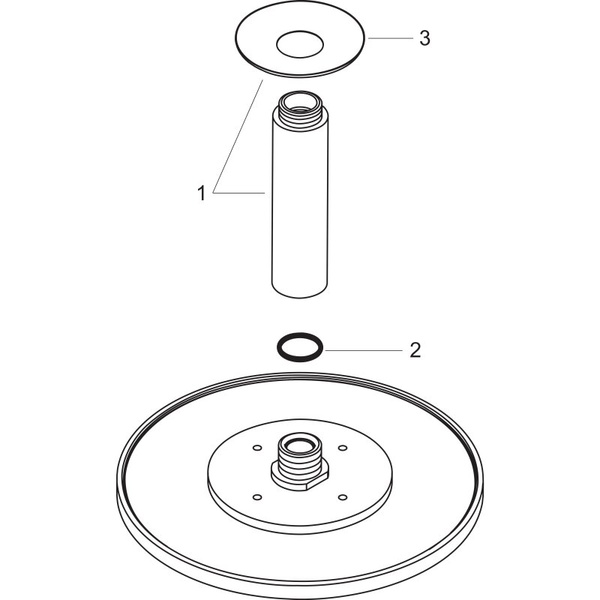 Верхний душ с кронштейном Hansgrohe Raindance S 300 Air 1jet 27494000 хром 