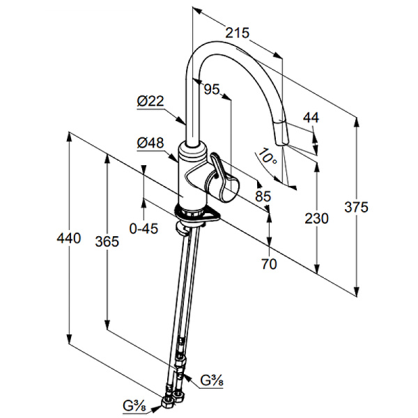 Смеситель для кухни Kludi Bingo Star 428099678