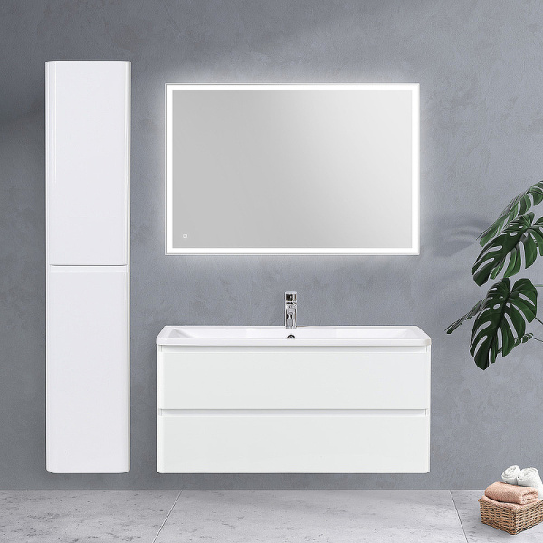 База под раковину BelBagno 120 ALBANO-1200-2C-SO-BL подвесная Bianco Lucido