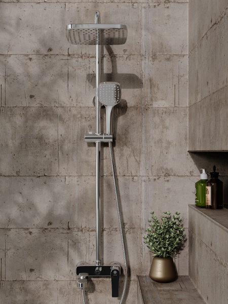 Душевая система Orange Otto M22-811cr смеситель с изливом, хром