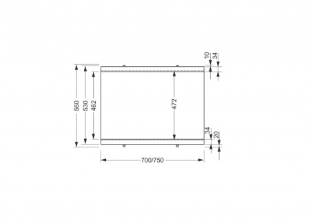 Панель для ванны боковая Cersanit TYPE 2 70 PB-TYPE2*70-W