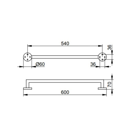 Полотенцедержатель Keuco Edition 90, 19001010600