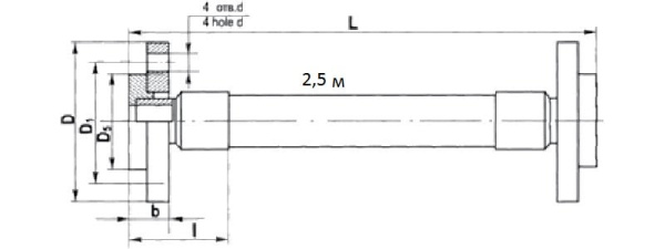 Шланг сливной Raiber R022250