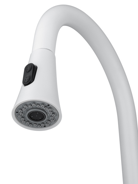 Смеситель для кухни с выдвижным изливом WONZON & WOGHAND, белый матовый WW-121E201L-MW Смеситель для кухни с выдвижным изливом WONZON & WOGHAND, белый матовый WW-121E201L-MW