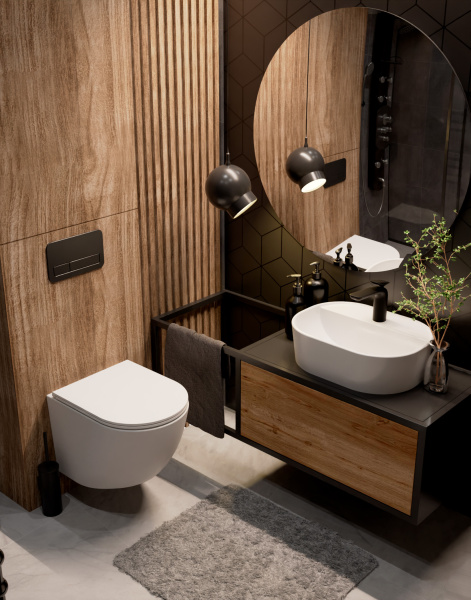 Унитаз подвесной безободковый AQUAme AQM2002MW