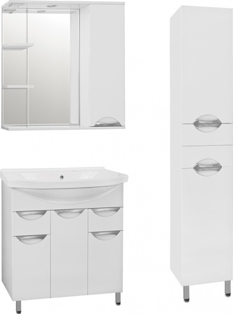 Зеркало-шкаф Style Line Жасмин 80 (80x83) ЛС-00000044 белый