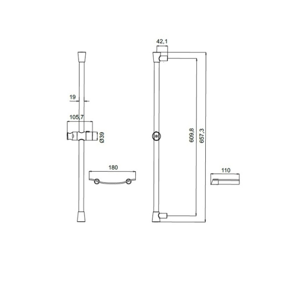 Стойка для душа IDDIS Sicily (SIC6500i17)