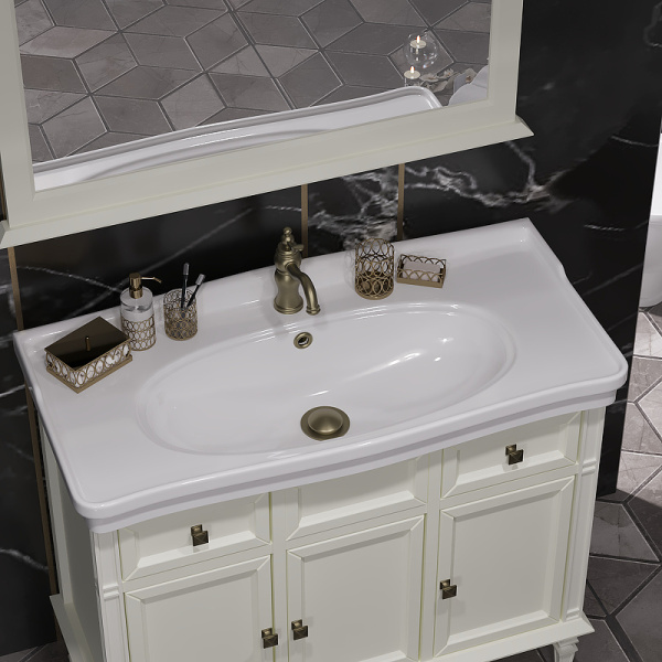 Тумба под раковину Opadiris Кантара 105  00-00003690 слоновая кость (без раковины)