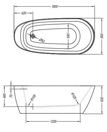 Акриловая ванна Kolpa San Adonis FS BLUE 180