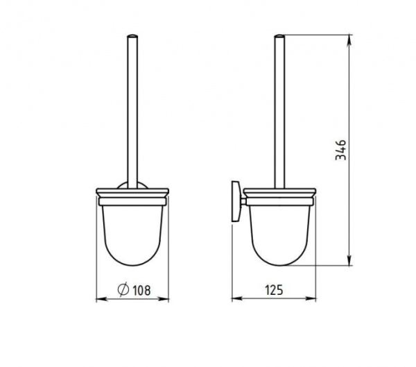 Туалетный ёршик Novaservis Metalia-1 6133.0