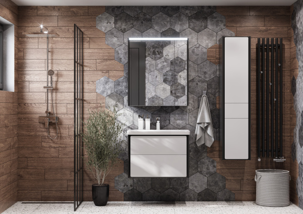 Пенал Roca Ronda L ZRU9302966 белый глянец/антрацит