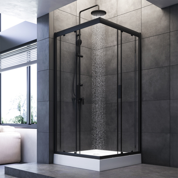 Душевой уголок (90х90) Am.Pm Gem Square Slide W90G-403-090BT