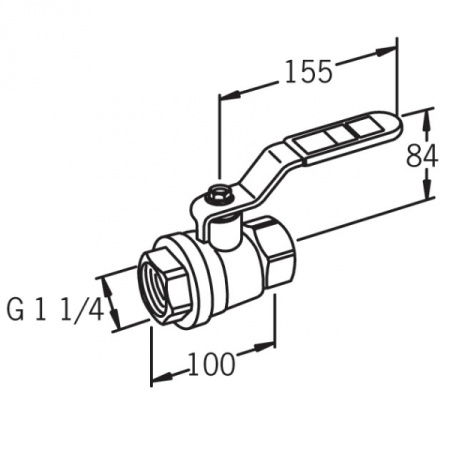 Oras 400032 Шаровой кран DN 32, G1¼.