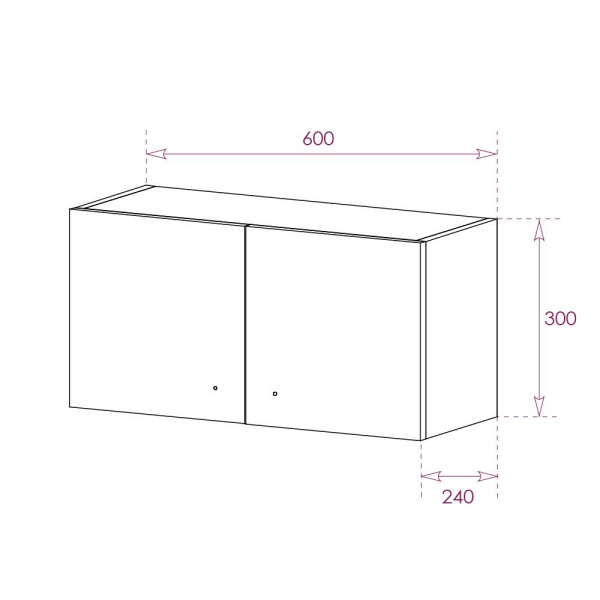 Шкаф подвесной Onika Нива 30x60 306001