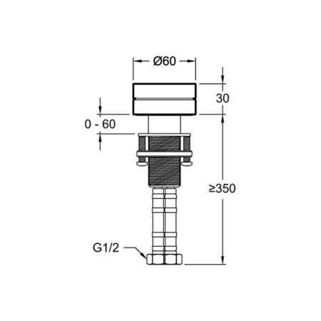 Рычаг управления для смесителя Jacob Delafon Grands Boulevards E77963-8A-CP