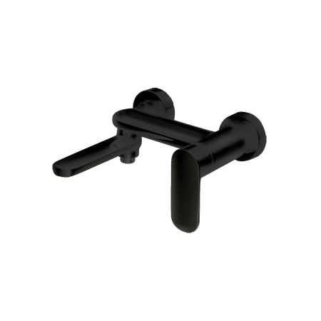 Смеситель для ванны c коротким изливом Bravat Opal, черный F6125183BM-01-RUS