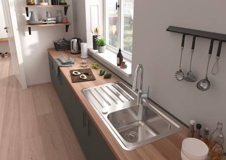 Смеситель для кухни с выдвижным изливом Hansgrohe Focus M42 71801000 хром