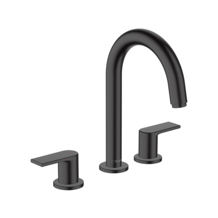 Смеситель для раковины с донным клапаном Hansgrohe Vernis Shape 71563670 черный матовый